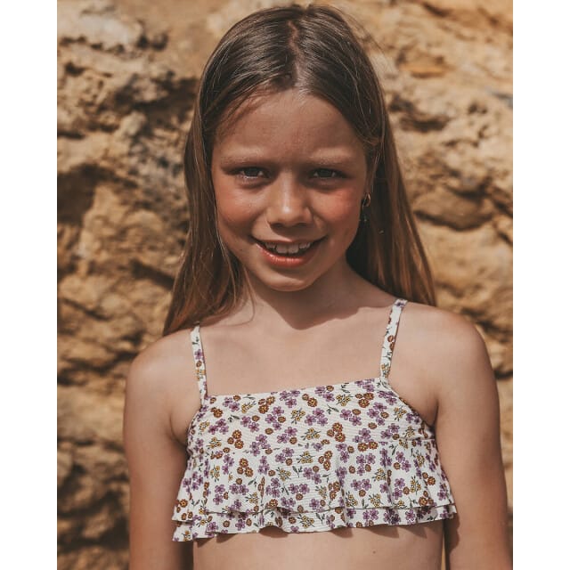 Salted Stories Bikini Sparkly Flower Bombay Brown 98