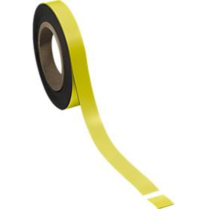 Magneetband, geel, 20 x 10.000 mm
