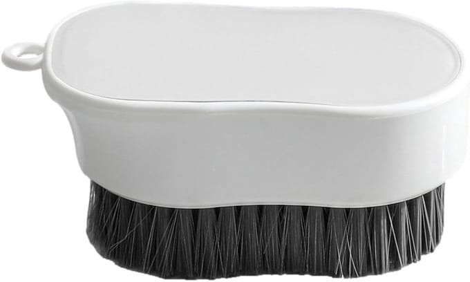 Wasborstel Kleding - Vlekkenverwijderaar - Kleding Reinigen - Ergonomische Handgreep - 12 x 63 cm - Wit
