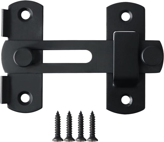Overslag slot - 100 x 70mm - Zwart