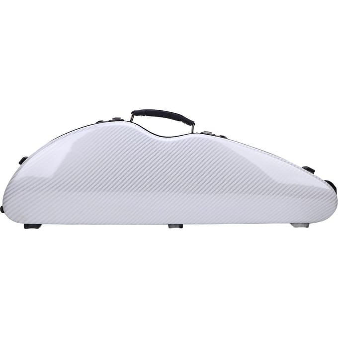 Houten Koffer voor Viool Ingebouwde Hygrometer Dubbele Riem Witte Kleur Koolstofvezel 4/4 Volledige Maat Vioolkoffer met Cijferslot white