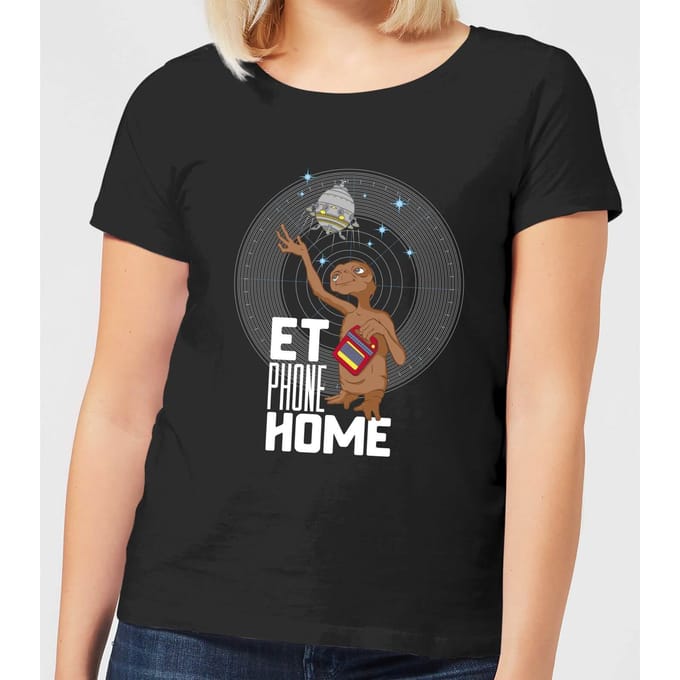 E.T. Phone Home Dames T-shirt - Zwart - M
