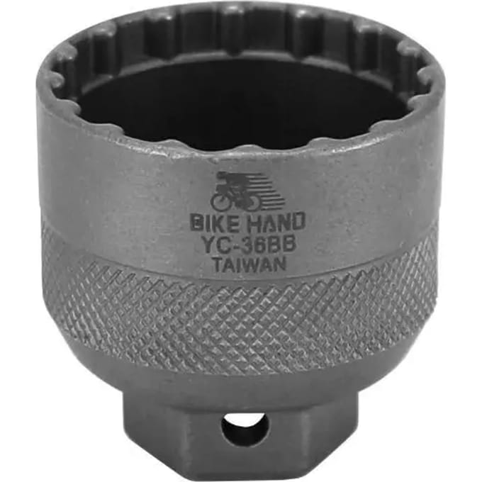 Gereedschap voor het demonteren van de bak van een fiets shimano P2R E6000