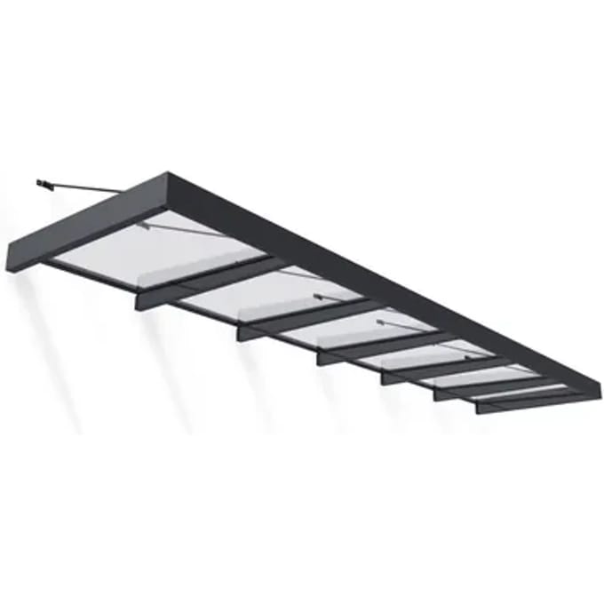 Palram | Canopia - Deur En Veranda Luifel Sophia Xl - Grijs - 565x140cm