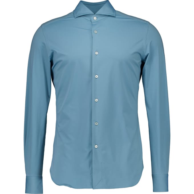 Xacus Active Shirt Lange Mouw Overhemden Turquoise Act520ml/11460
