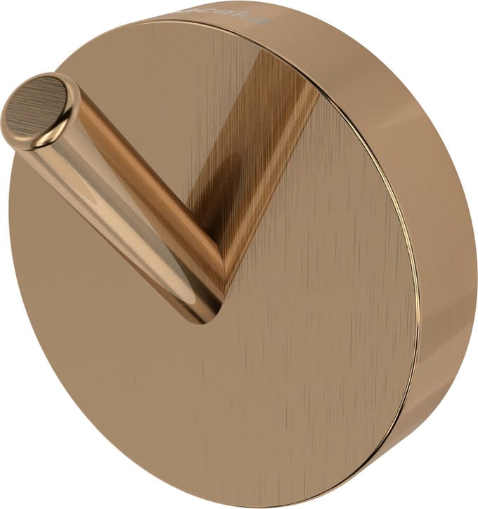 Haceka Kosmos Enkele Haak 5,3x3,7x5,3 cm Geborsteld Koper