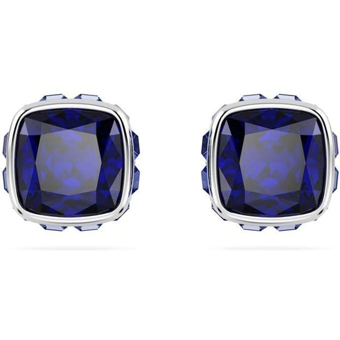 Boucles d'oreilles Carrées Pierre de Naissance Swarovski Boucles d'oreilles Unisexe Violettes 5660803 Box (Random Color) blue