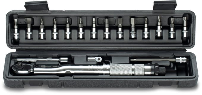Momentsleutelset Fiets 1/4" Fietsgereedschap Set 14 bits 2-24 Nm