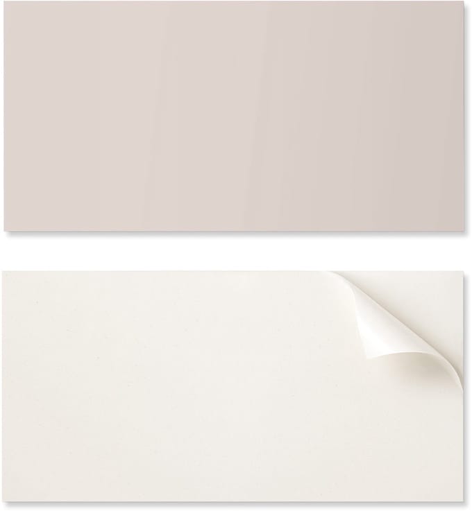 Zelfklevende vinylfolie met print, lichtroze kleur, 6x60x30 cm