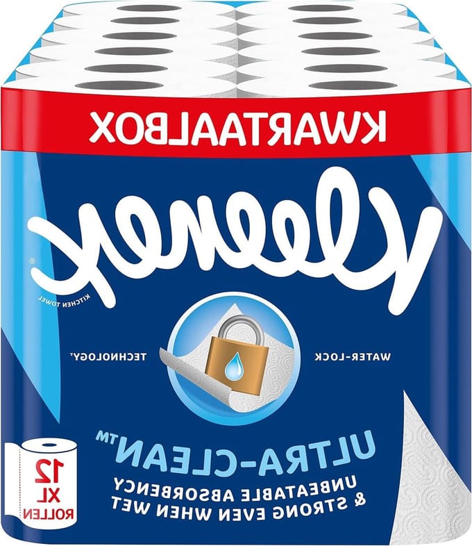 Ultra Clean™ keukenrollen - 12 Maxi XL rollen - Onovertroffen absorptievermogen