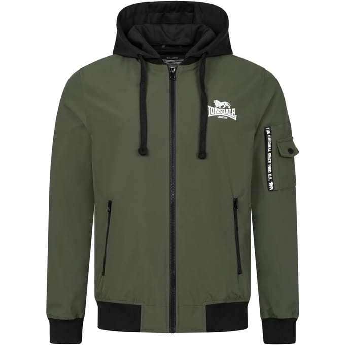 Lonsdale Shalford-jas met capuchon, slanke pasvorm