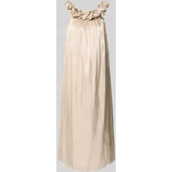 relaxed fit midi-jurk met siergarnering model 'Turino'