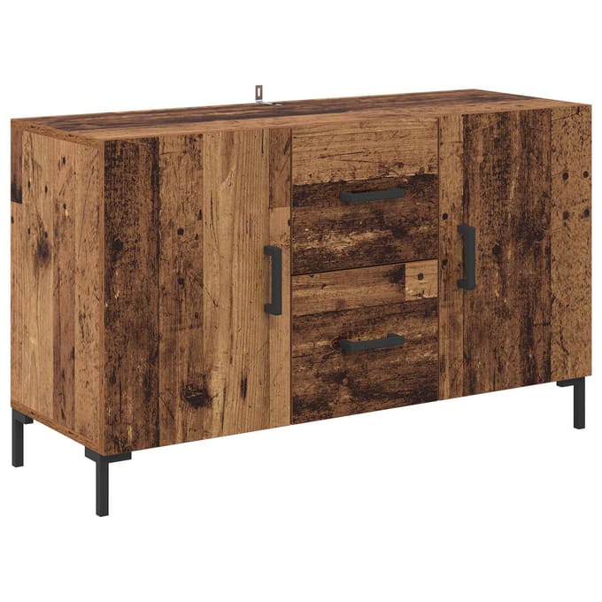 vidaXL - Dressoir - Oud - Hout - 100 - x - 36 - x - 60 - cm - Bewerkt - hout
