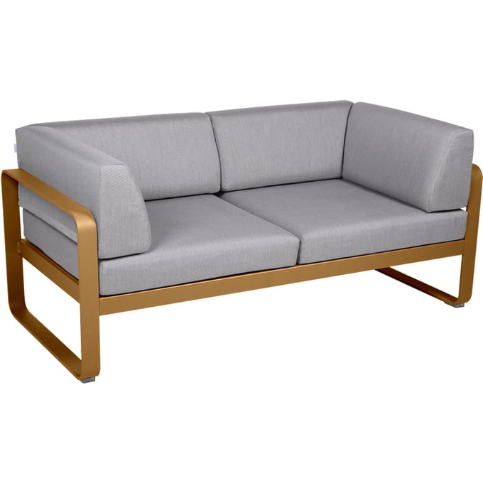 Fermob BELLEVIE club sofa 2 zits - D2 peperkoek - 79 Flanelgrijs