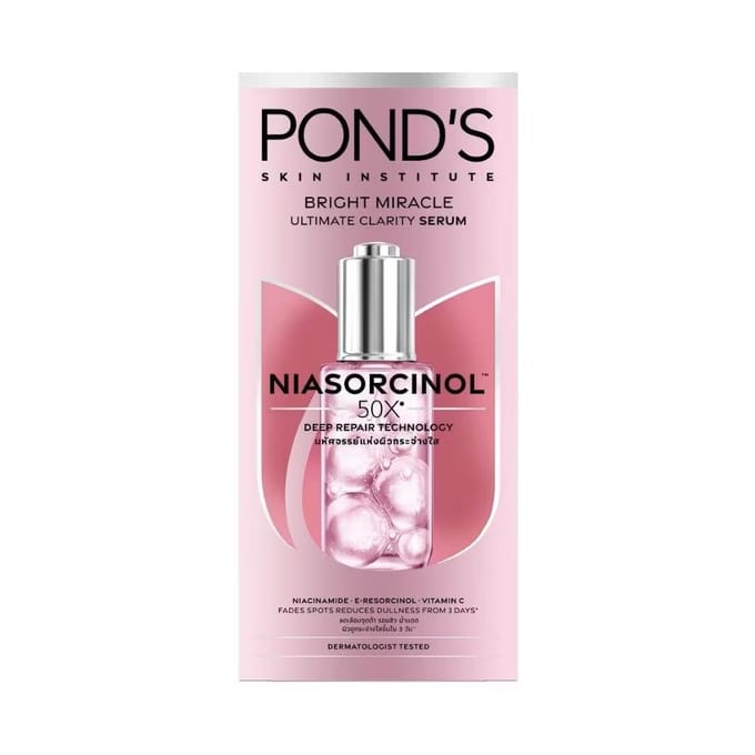 Pond'S Bright Miracle Ultimate Clarity Serum Niasorcinol 30 g. 30 g. gray