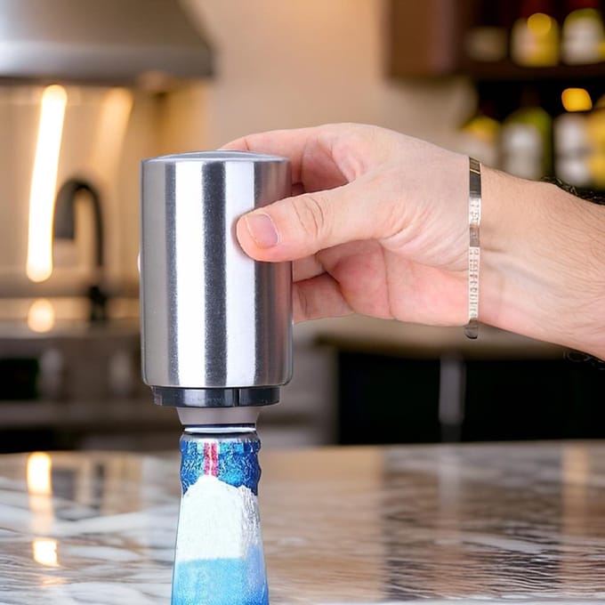 Luxe Automatische Flessenopener/Bieropener - RVS