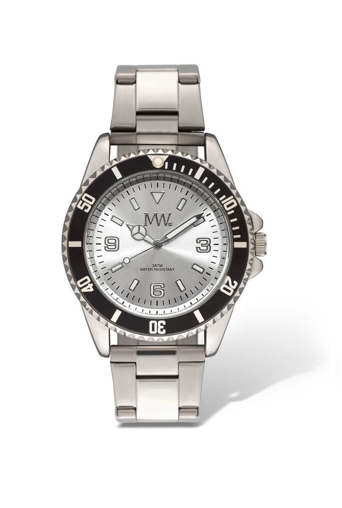 Horloge MW Sports Metal Black Silver