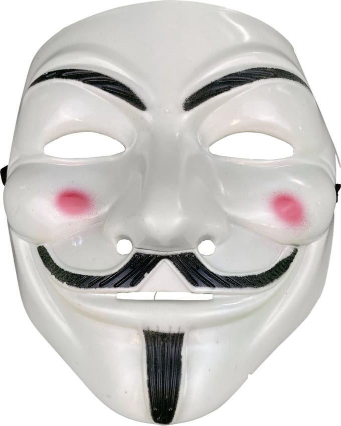 Fjesta© Halloween masker - Anonymously - Kunststof