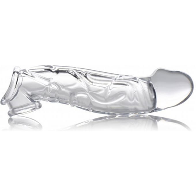 Size Matters Clear Extender Gebogen Penissleeve