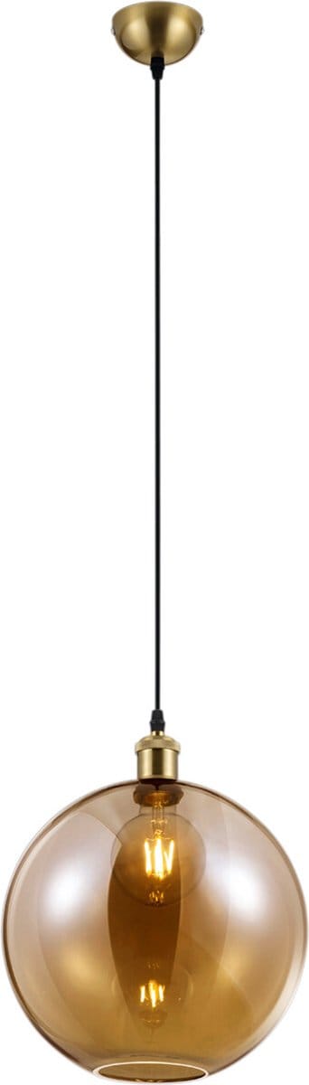 LED Hanglamp - Torna Dini - E27 Fitting - Rond - Mat Goud - Aluminium