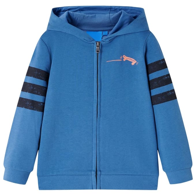 vidaXL - Kindervest - met - capuchon - 104 - blauw