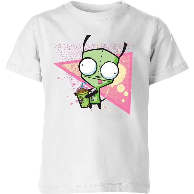 Invader Zim Gir Kids' T-Shirt - Wit - 98/104 (3-4 jaar)