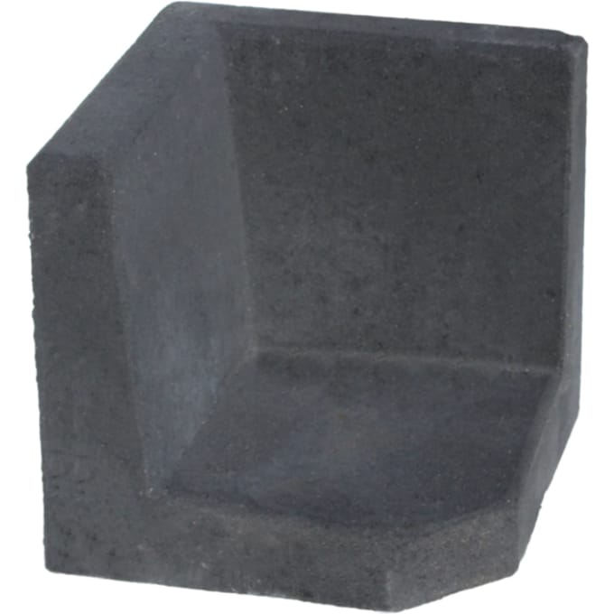 L-hoekelement 40x40x40 cm Antraciet
