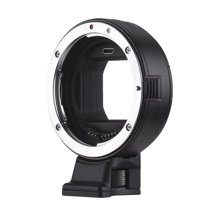 Adaptateur de Monture d'Objectif EF Convertisseur Autofocus Cercle pour Objectif EF EF S Leica SL2 Lumix S1 S1H S5 black
