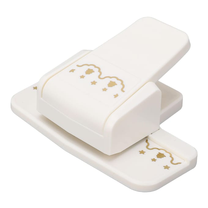 Randranden Knutselpons Plastic en Metaal Draagbare Papieren Bloem Embossing Pons voor Handwerk Type