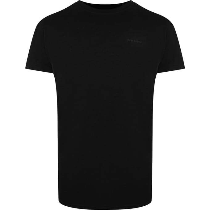 Palm Angels Tonal Classic Logo Zwart T-shirt