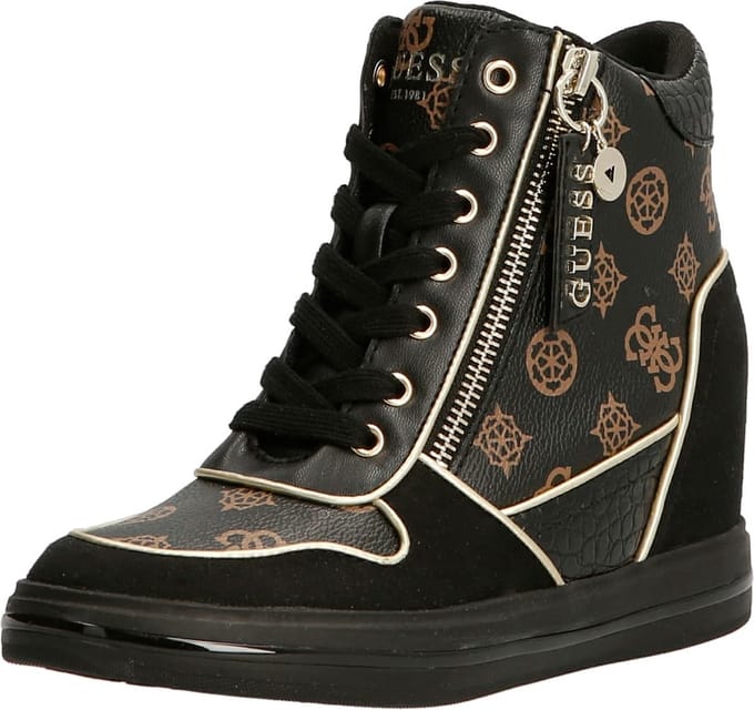 Guess - Maat 36 - Nangy Dames Sneakers - Brown/Black