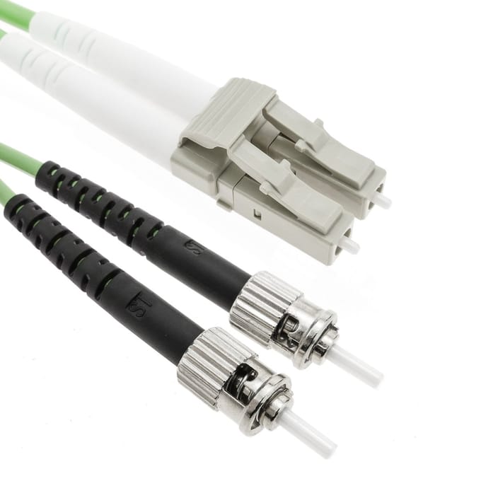 BeMatik - Glasvezelkabel OM5 multimode duplex 50 µm / 125 µm LC / PC naar ST / PC 100 Gb van 3 m