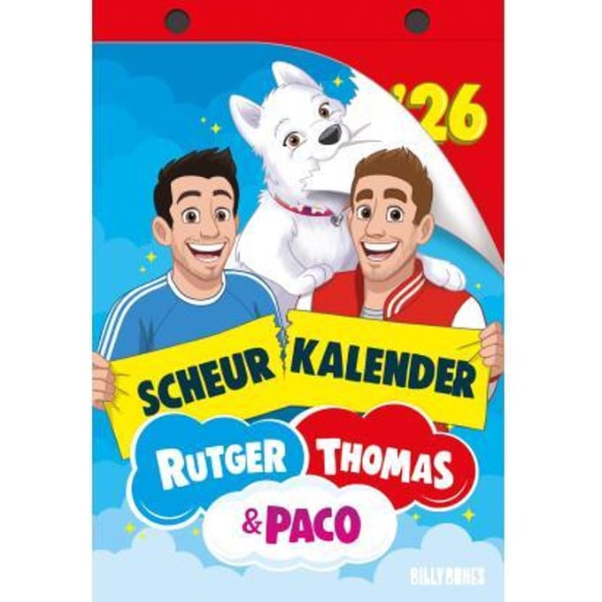 Rutger, Thomas & Paco - Scheurkalender - 2026 - Nederlands