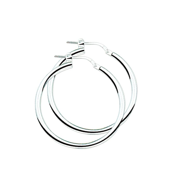 Zilver Oorringen 2,5 MM Ronde Buis 1007195