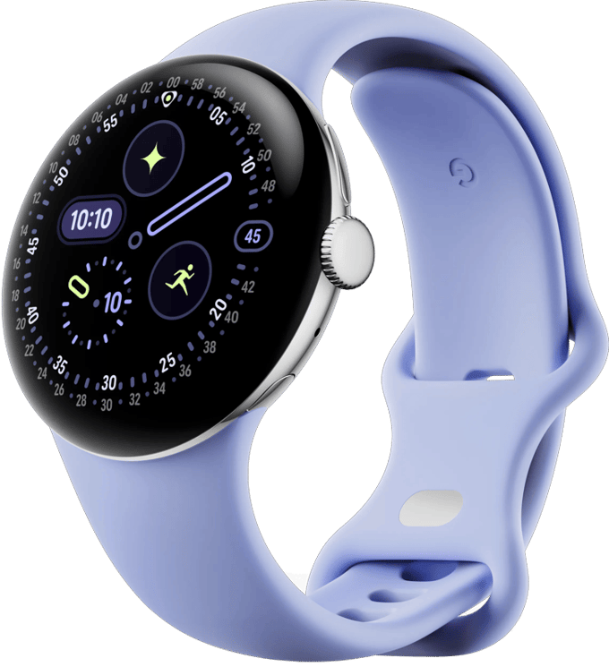 Google Pixel Watch 4 - Smartwatch - 41mm - WiFi - Zilverkleurig/Iris