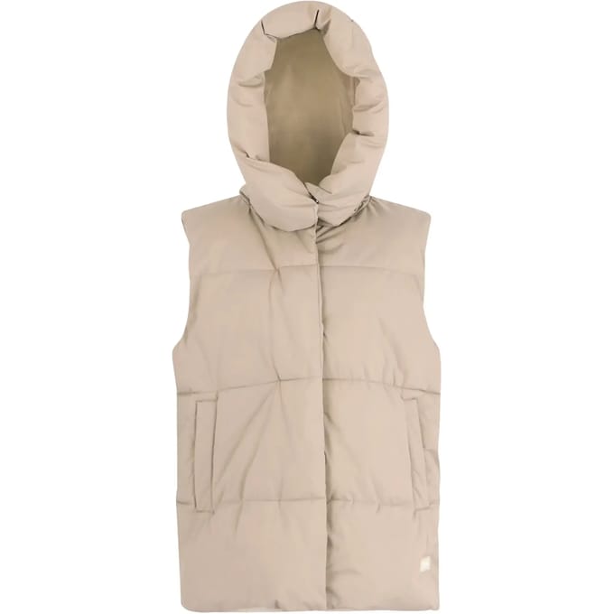 Kelse lichtgewicht gewatteerde gilet bodywarmer met capuchon voor dames