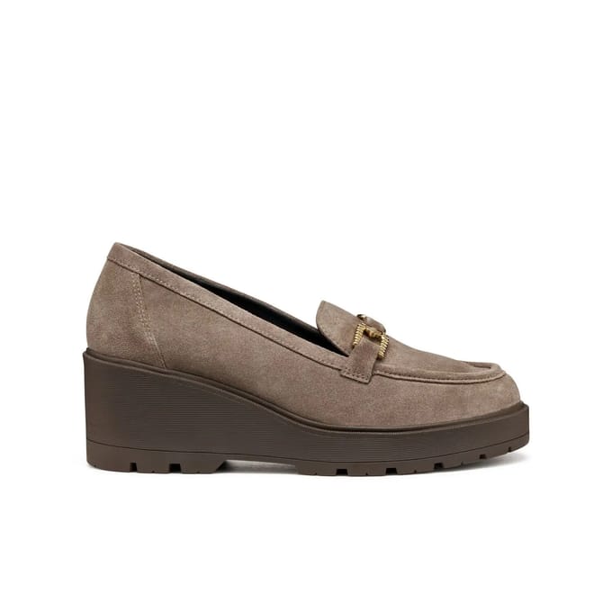 GEOX MIEREILLE DAMES Loafers - TAUPE - Maat 38