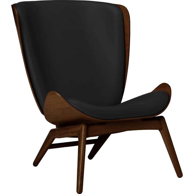 UMAGE The Reader fauteuil - eiken donker - Leder Hope black