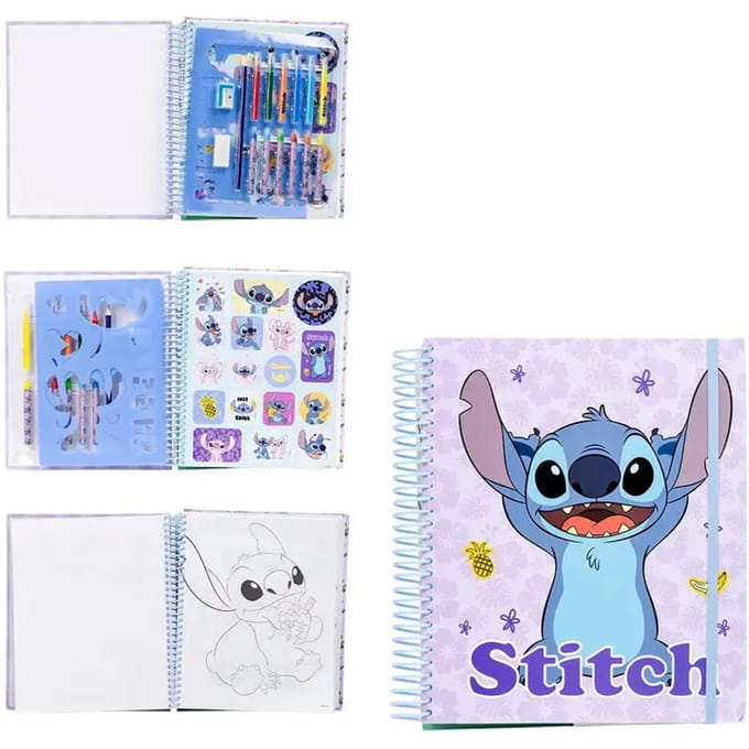 Stitch Super Activiteiten Album Tekenen Kleuren Stickers