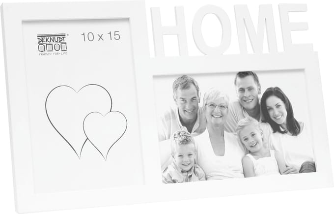 Deknudt Frames multifotolijst 68NK1 P2A - wit - HOME - 2x 10x15 cm