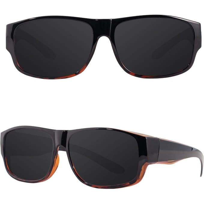 Lunettes de soleil MAXJULI à mettre par-dessus les lunettes pour hommes femmes Enveloppantes Protection UV400 8239 black