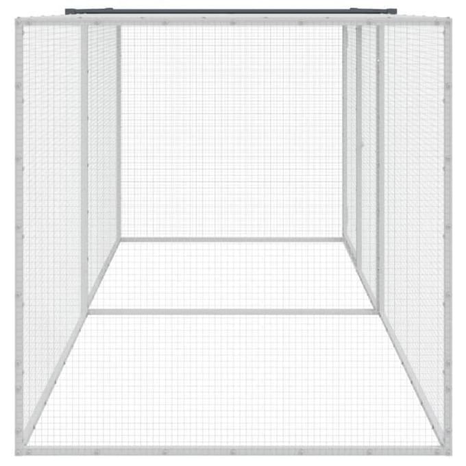 Maison Exclusive - Cage à poulets avec toit anthracite 203 x 98 x 90 cm Acier galvanisé