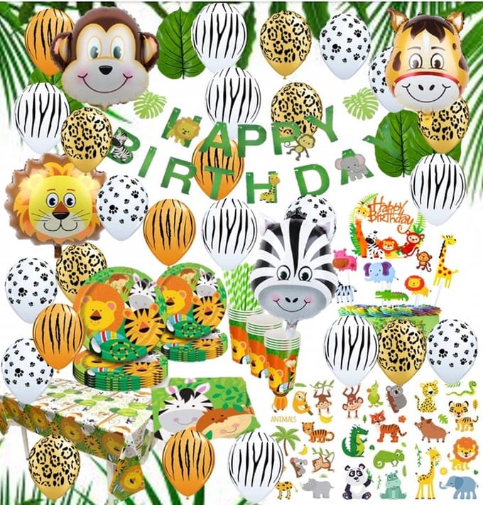 FeestmetJoep® Verjaardag versiering - Jungle verjaardag decoratie