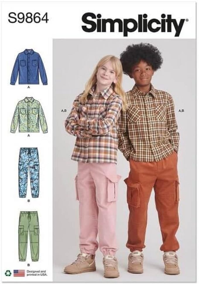 Kindershirt en Cargobroek Set Geschikt voor Jongens en Meisjes