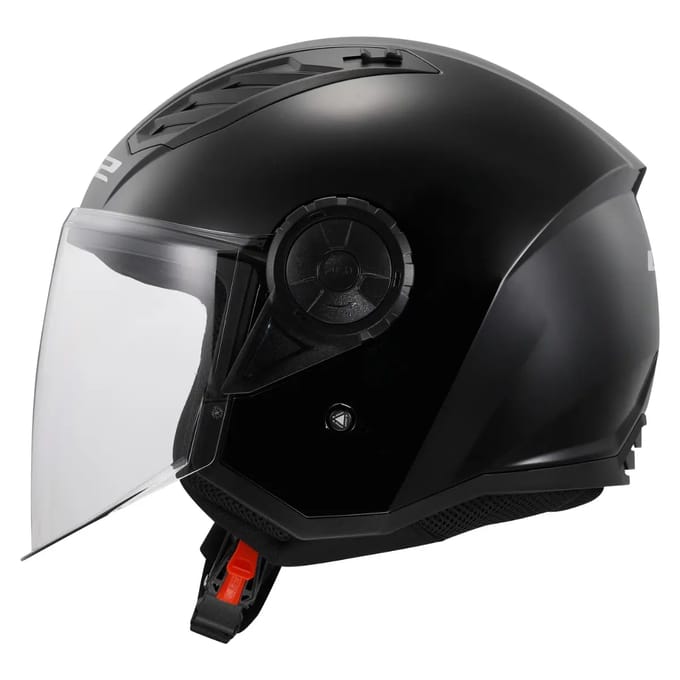 LS2 OF616 Airflow II Solid Gloss Black 06 Jethelm - Maat L - Helm