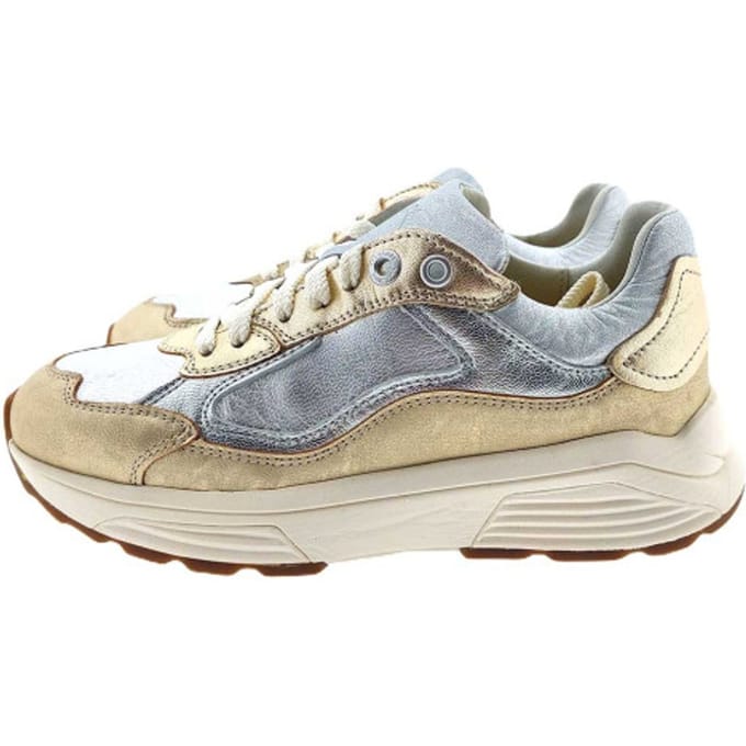 Dames Veterschoenen Xsensible Milau Metallic Combi Goud - Maat 37