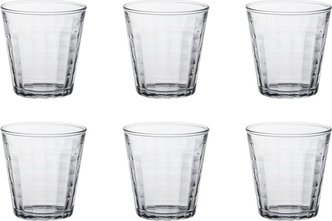 Duralex Prisme Waterglas 22 cl - Gehard glas - 6 stuks