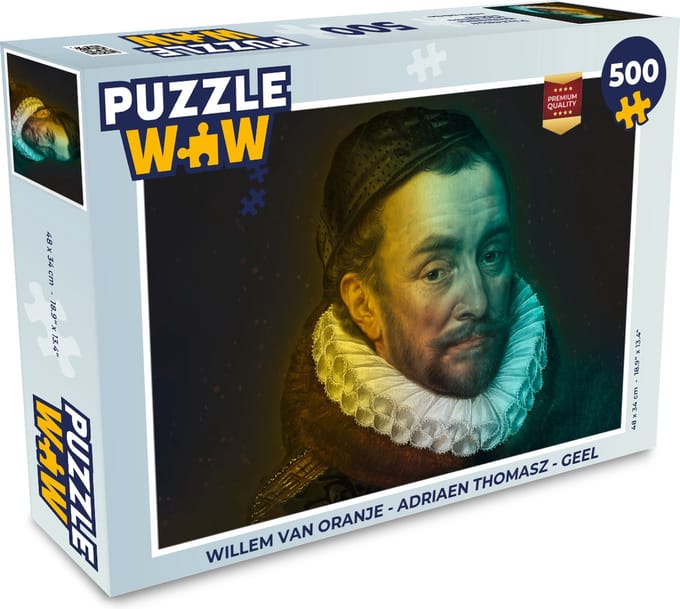 Puzzel Willem van Oranje - Adriaen Thomasz - Geel - Legpuzzel - Puzzel 500 stukjes