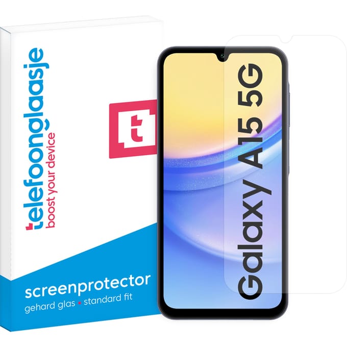 Samsung Galaxy A15 5G screenprotector gehard glas