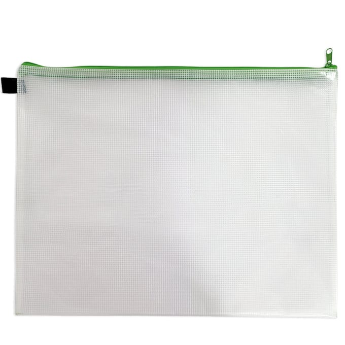 ACROPAQ Documententas – 5 stuks – 36 x 47 cm – Ritssluiting & waterdicht – Documententas groen – Documenten tas